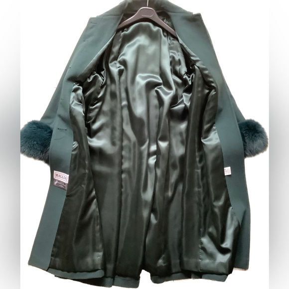 Virgin wool fox fur a-line opera winter coat - Picture 5 of 12